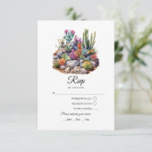 デザートヒューズ結婚フローラ 出欠カード (スタンド正面)