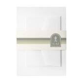 デザートビブ結婚スのストライプセージID1019 招待状ベリーバンド (正面例)