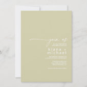 デザートビブ結婚ス食べのドリンクブギーセージID1019 招待状 (正面)