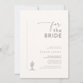 デザートビベスブライダルシャワーアイボリーID1019 招待状 (正面)