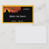 デザートビュッテスサウスウエスタンサンセットビジネスカード 名刺 (正面/裏面)