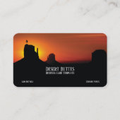 デザートビュットランドスケープサンセット名刺 名刺 (正面)