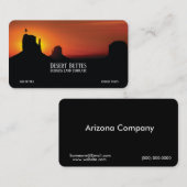 デザートビュットランドスケープサンセット名刺 名刺 (正面/裏面)