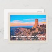 デザートビューウォッチタワーグランドキャニオン国立公園 ポストカード (正面/裏面)