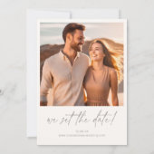 デザートビ結婚ベスの写真テンプレートアイボリーV ID1019 セーブザデート (裏面)