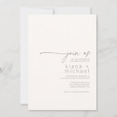 デザートビ結婚ーブ食べスのドリンクブギーアイボリーID1019 招待状 (正面)