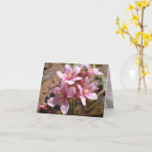 デザートピンク – ノートカード (黄色い花)