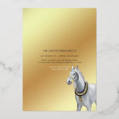 デザートフォイルアラビア誕生日フォイル招待状 箔招待状 (裏面)