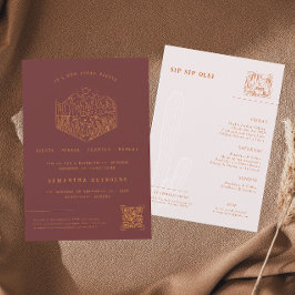 デザートフミニマルィエスタ |バチェロレッテ週末 招待状