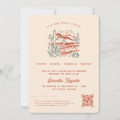 デザートフミニマルィエスタ |バチェロレッテ週末 招待状 (正面)