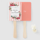 デザートフラワー結婚式招待状 ハンドファン (正面&裏面)