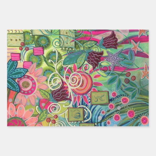 デザートフラワー ラッピングペーパーシート (正面3)