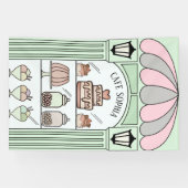 デザートフランスのテーブルの背景 横断幕 (横)