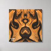 デザートブラウン抽象芸術オンキャンバスプリントプリント キャンバスプリント (正面)