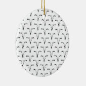 デザートブルスカルとホーンウェスタンカスタムカラー セラミックオーナメント (右)