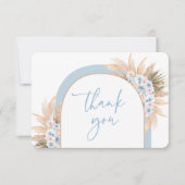デザートブルーアーチパンパスグラスボーイサンキューカード サンキューカード (正面)