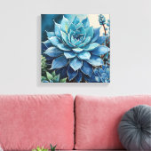 デザートブルース キャンバスプリント (インサイチュ (リビング))