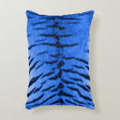 デザートブルータイガースキンプリント アクセントクッション (正面(垂直))