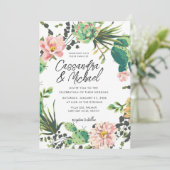 デザートブルームズウェディング 招待状 (スタンド正面)