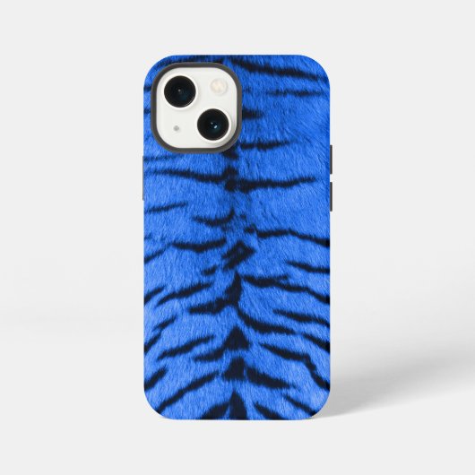 デザートブルー タイガー スキン柄 iPhoneケース (裏面)