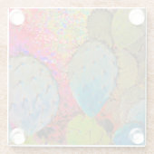 デザートプリックリーナシサボスグリーンガーデン ガラスコースター (裏面)