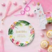 デザートプレート、トロピカルブライダルシャワー ペーパープレート (パーティー)