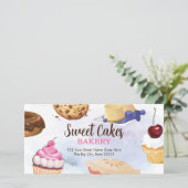 デザートベーカリーギフト券テンプレート サンキューカード (スタンド正面)