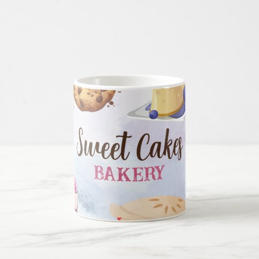 デザートベーカリーケーキとクッキーマグ コーヒーマグカップ (中央)