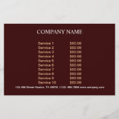 デザートベーカリーケーキ結婚デコレーター チラシ (裏面)