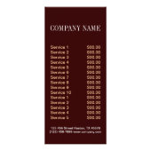 デザートベーカリーケーキ結婚デコレーター ラックカード (裏面)