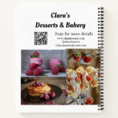 デザートベーカリーレストラン追加ネーム詳細文字 ノートブック (裏面)