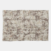 デザートベージュスタイルデジタルカモフラージュ キッチンタオル (横)