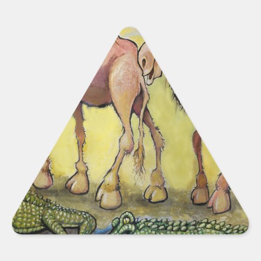 デザートベースト 三角形シール (正面)