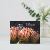 デザートホリデーイン開花ハッピーホリデー シーズンポストカード (スタンド正面)