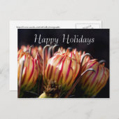 デザートホリデーイン開花ハッピーホリデー シーズンポストカード (正面/裏面)