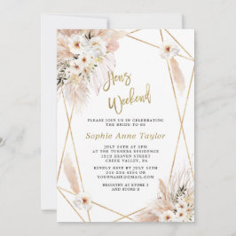 デザートホワイトローゼス金ゴールドヘンスバチェロレッテウィークエンド 招待状