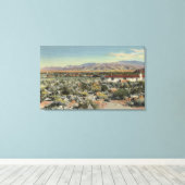 デザートホームオーバービューザシティー キャンバスプリント (インサイチュ (ウッドフロア))