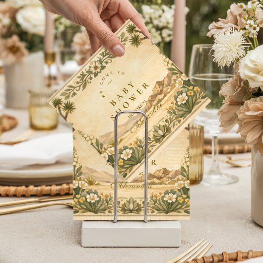 デザートボタニカルベイビーシャワー スタンダードカクテルナプキン