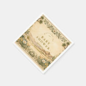 デザートボタニカルベイビーシャワー スタンダードカクテルナプキン (角)