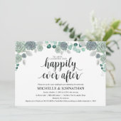 デザートボタニッ結婚クスブランチ招待状カード 招待状 (スタンド正面)