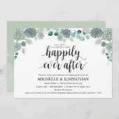 デザートボタニッ結婚クスブランチ招待状カード 招待状 (正面/裏面)