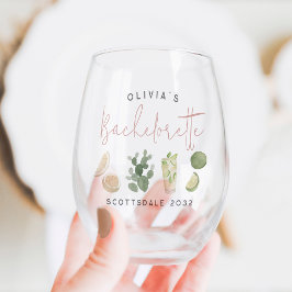 デザートボホカスタムバチェロレッテパーティー ステムなしワイングラス