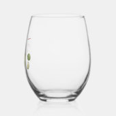 デザートボホカスタムバチェロレッテパーティー ステムなしワイングラス (左)