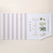 デザートボホカスタムバチェロレッテパーティー ビーチタオル (正面)