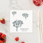 デザートボホジョシュアツリーパーソナルファミリーの姓 スタンダードカクテルナプキン (インサイチュ)