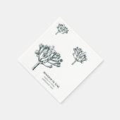 デザートボホジョシュアツリーパーソナルファミリーの姓 スタンダードカクテルナプキン (角)