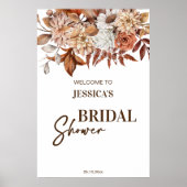 デザートボ自然ホブライダルシャワーウェルカムサイン ポスター (正面)