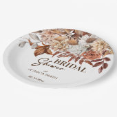 デザートボ自然ホブライダルシャワー食器 ペーパープレート (アングル)