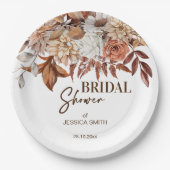 デザートボ自然ホブライダルシャワー食器 ペーパープレート (正面)