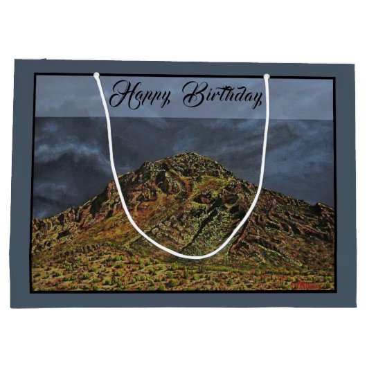 デザートマウンテンサウスウエストラージ抱き枕 ラージペーパーバッグ (裏面)